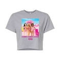 thumbnail image 1 of Barbie The Movie - Hi Barbie Beach - Juniors Cropped Cotton Blend T-Shirt, 1 of 4