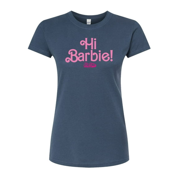 Barbie The Movie - Hi Barbie - Juniors Fitted Graphic T-Shirt