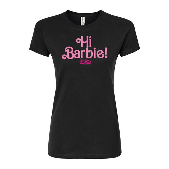 Barbie The Movie - Hi Barbie - Juniors Fitted Graphic T-Shirt