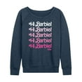 thumbnail image 1 of Barbie The Movie - Hi Barbie Stacked - Women's Lightweight French Terry Long Sleeve Shirt, 1 of 5