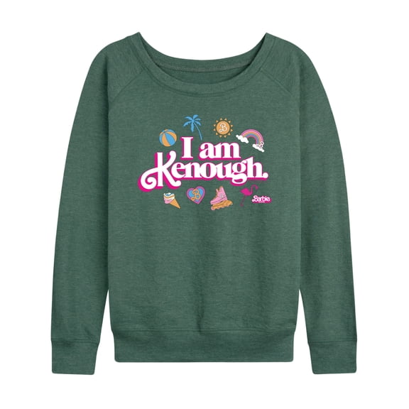 Barbie The Movie - I Am Kenough Icons - Women's Lightweight French Terry Long Sleeve Shirt