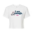 thumbnail image 1 of Barbie The Movie - I Am Kenough - Juniors Cropped Cotton Blend T-Shirt, 1 of 5