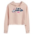 thumbnail image 1 of Barbie The Movie - I Am Kenough - Juniors Cropped Pullover Hoodie, 1 of 5