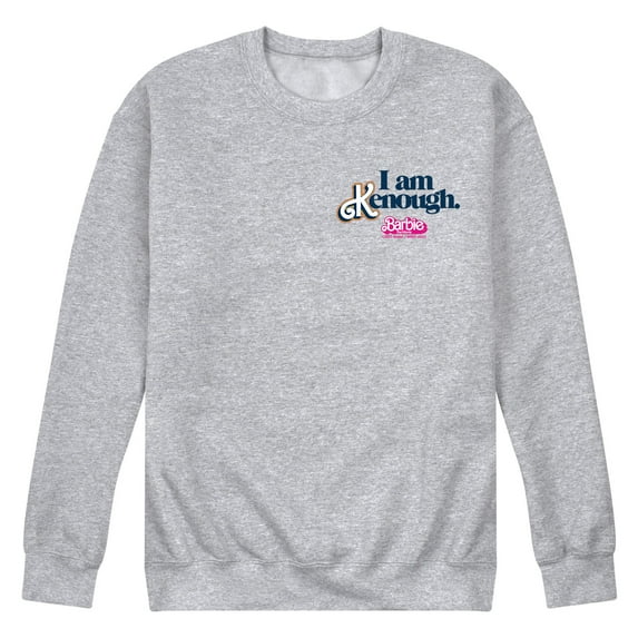 Barbie The Movie - I Am Kenough Left Chest - Men's Crew Neck Fleece Pullover