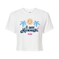 thumbnail image 1 of Barbie The Movie - I Am Kenough Palm Trees - Juniors Cropped Cotton Blend T-Shirt, 1 of 4