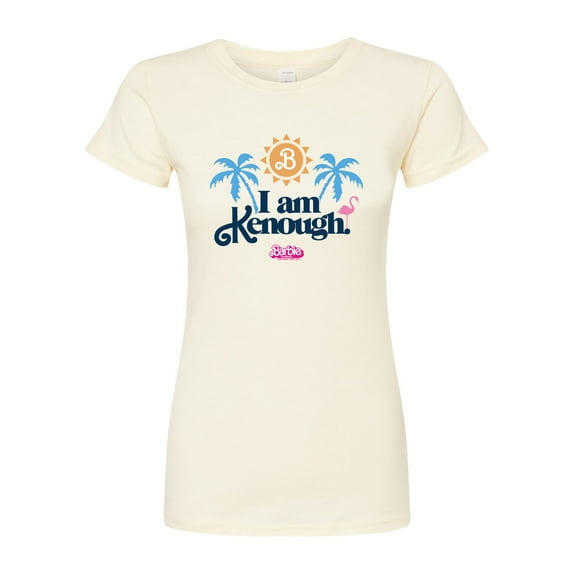 Barbie The Movie - I Am Kenough Palm Trees - Juniors Fitted Graphic T-Shirt