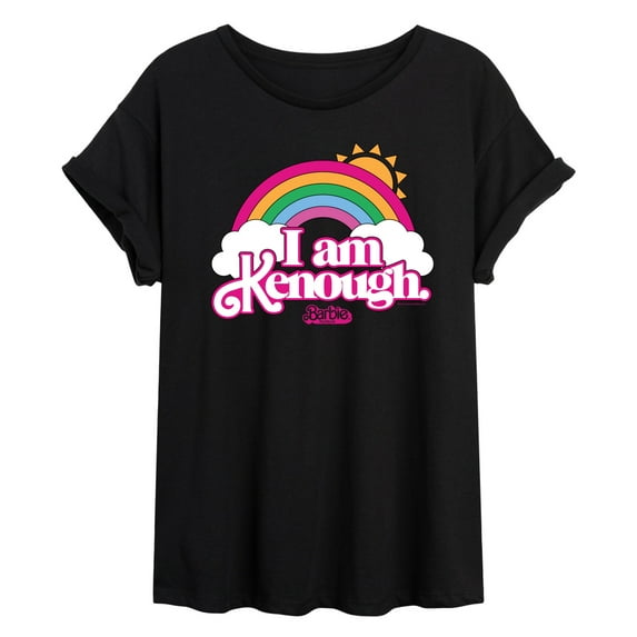 Barbie The Movie - I Am Kenough Rainbow Clouds - Women's Oversized T-Shirt