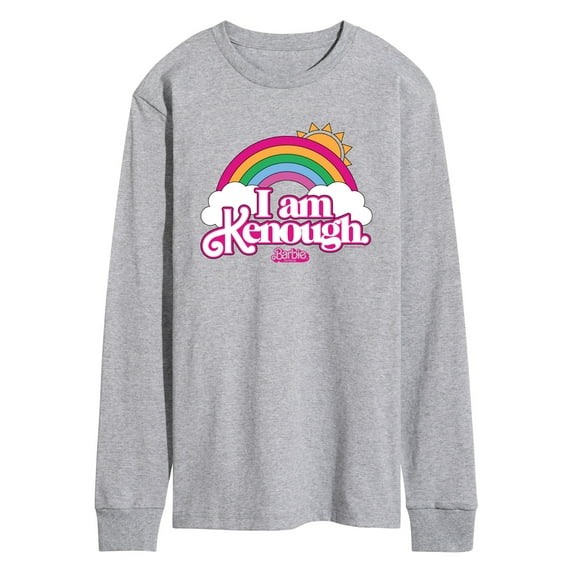 Barbie The Movie - I Am Kenough Rainbow Clouds - Men's Long Sleeve T-Shirt