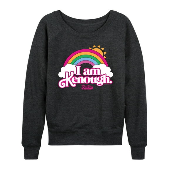 Barbie The Movie - I Am Kenough Rainbow Clouds - Women's Lightweight French Terry Long Sleeve Shirt