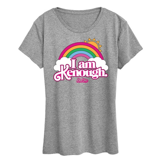 Barbie The Movie - I Am Kenough Rainbow Clouds - Women's Short Sleeve Graphic T-Shirt
