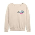 thumbnail image 1 of Barbie The Movie - I Am Kenough - Women's Lightweight French Terry Long Sleeve Shirt, 1 of 5