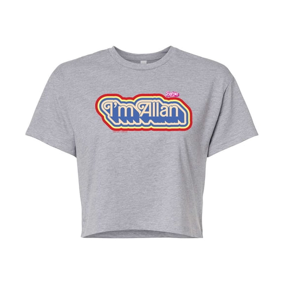 Barbie The Movie - I'm Allen - Juniors Cropped Cotton Blend T-Shirt