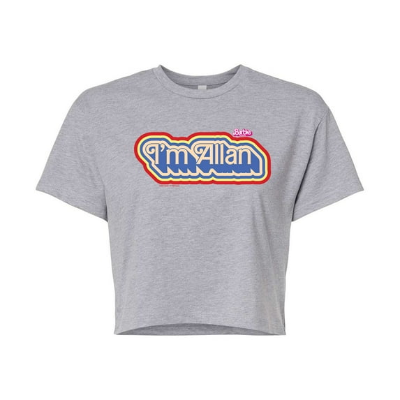 Barbie The Movie - I'm Allen - Juniors Cropped Cotton Blend T-Shirt