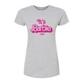 thumbnail image 1 of Barbie The Movie - It's Barbie Pink - Juniors Fitted Graphic T-Shirt, 1 of 5