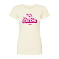 thumbnail image 1 of Barbie The Movie - It's Barbie Pink - Juniors Fitted Graphic T-Shirt, 1 of 5