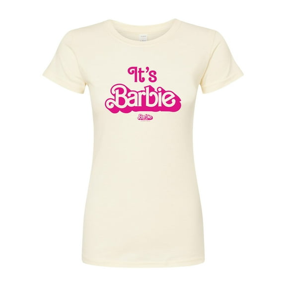 Barbie The Movie - It's Barbie Pink - Juniors Fitted Graphic T-Shirt