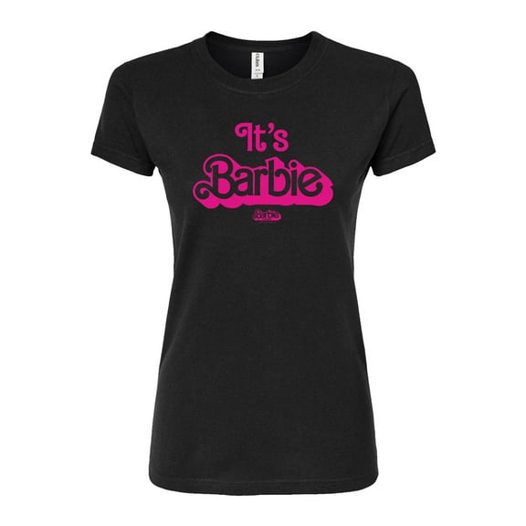 Barbie The Movie - It's Barbie Pink - Juniors Fitted Graphic T-Shirt