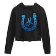 thumbnail image 1 of Barbie The Movie - Ken Horseshoe - Juniors Cropped Pullover Hoodie, 1 of 5