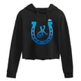 thumbnail image 1 of Barbie The Movie - Ken Horseshoe  - Juniors Cropped Pullover Hoodie, 1 of 5