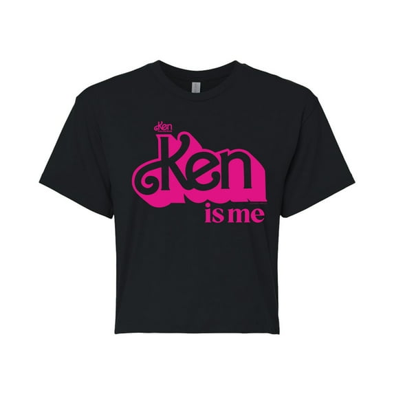 Barbie The Movie - Ken Is Me - Juniors Cropped Cotton Blend T-Shirt