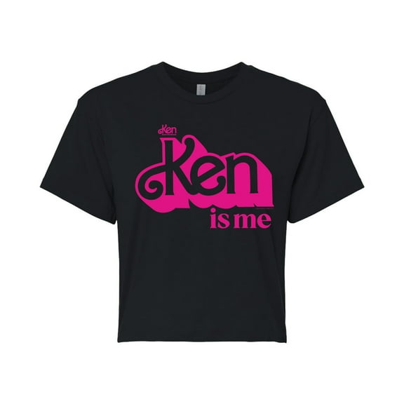 Barbie The Movie - Ken Is Me - Juniors Cropped Cotton Blend T-Shirt