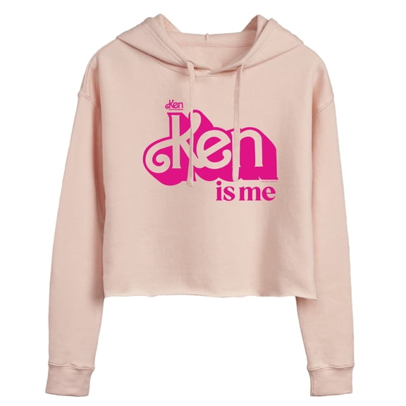 Barbie The Movie - Ken Is Me - Juniors Cropped Pullover Hoodie