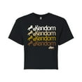 thumbnail image 1 of Barbie The Movie - Kendom Western  - Juniors Cropped Cotton Blend T-Shirt, 1 of 5