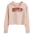 thumbnail image 1 of Barbie The Movie - Kenrgy 70s - Juniors Cropped Pullover Hoodie, 1 of 5
