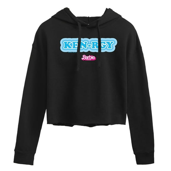 Barbie The Movie - Kenrgy Blue - Juniors Cropped Pullover Hoodie