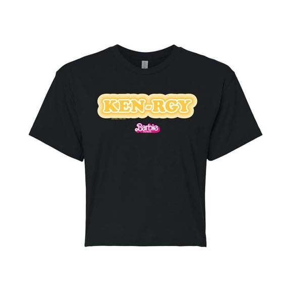 Barbie The Movie - Kenrgy Orange - Juniors Cropped Cotton Blend T-Shirt