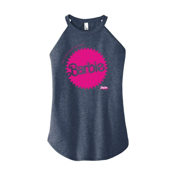 Barbie The Movie - Mattel Barbie Burst - Juniors High Neck Tank Top