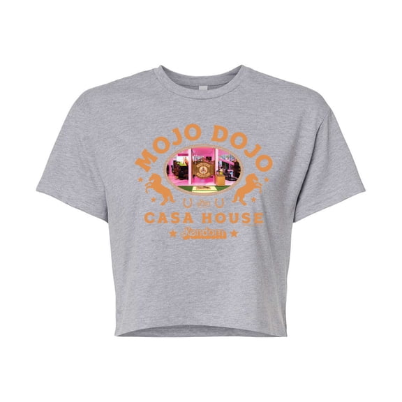 Barbie The Movie - Mojo Dojo Casa House West - Juniors Cropped Cotton Blend T-Shirt