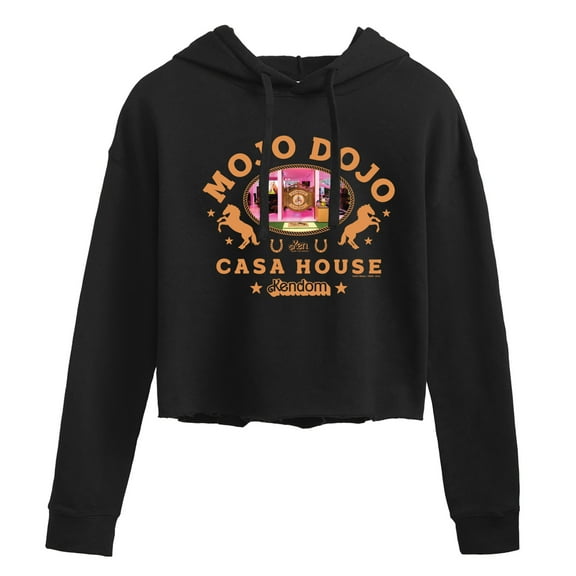 Barbie The Movie - Mojo Dojo Casa House West - Juniors Cropped Pullover Hoodie