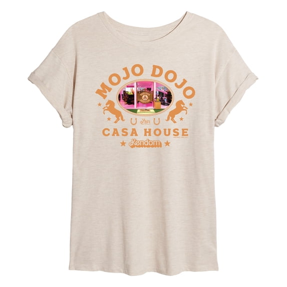 Barbie The Movie - Mojo Dojo Casa House West - Juniors Ideal Flowy Muscle T-Shirt