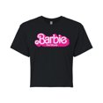 thumbnail image 1 of Barbie The Movie - Movie Logo  - Juniors Cropped Cotton Blend T-Shirt, 1 of 5