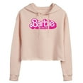 thumbnail image 1 of Barbie The Movie - Movie Logo  - Juniors Cropped Pullover Hoodie, 1 of 5