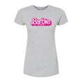 thumbnail image 1 of Barbie The Movie - Movie Logo  - Juniors Fitted Graphic T-Shirt, 1 of 5