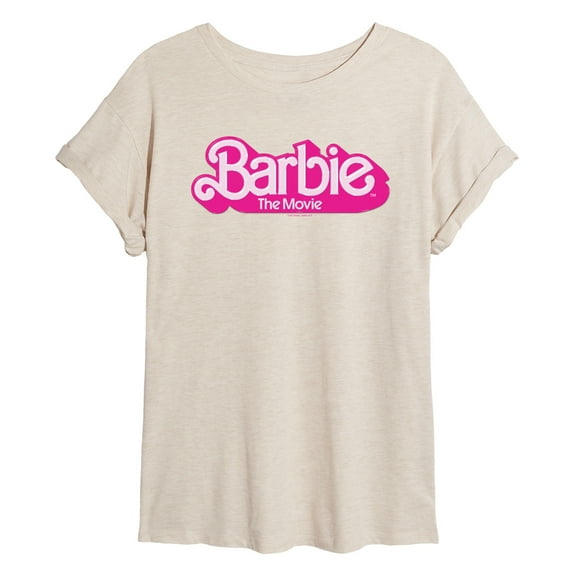 Barbie The Movie - Movie Logo  - Women's Oversized T-Shirt