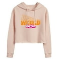thumbnail image 1 of Barbie The Movie - Stacked Weird Barbie - Juniors Cropped Pullover Hoodie, 1 of 5