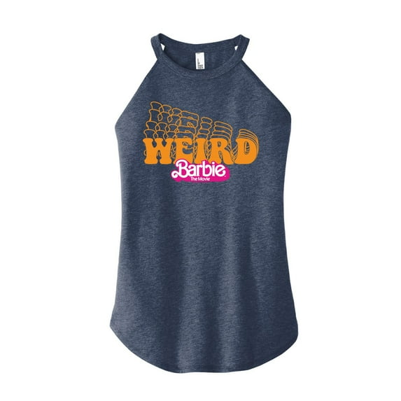 Barbie The Movie - Stacked Weird Barbie - Juniors High Neck Tank Top