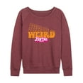 thumbnail image 1 of Barbie The Movie - Stacked Weird Barbie - Women's Lightweight French Terry Long Sleeve Shirt, 1 of 5