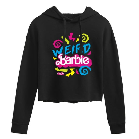 Barbie The Movie - Weird Barbie - Juniors Cropped Pullover Hoodie
