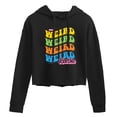 thumbnail image 1 of Barbie The Movie - Weird Stack - Juniors Cropped Pullover Hoodie, 1 of 5