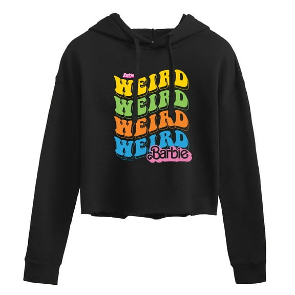 Barbie The Movie - Weird Stack - Juniors Cropped Pullover Hoodie
