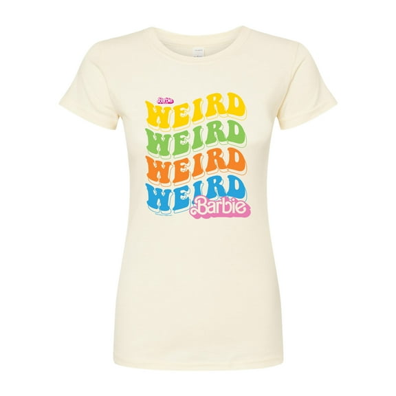 Barbie The Movie - Weird Stack - Juniors Fitted Graphic T-Shirt
