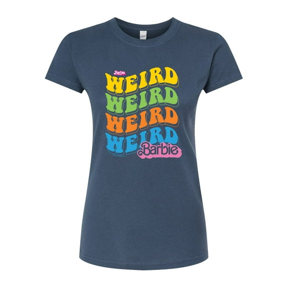 Barbie The Movie - Weird Stack - Juniors Fitted Graphic T-Shirt