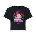 thumbnail image 1 of Barbie The Movie - Welcome To Barbie Land - Juniors Cropped Cotton Blend T-Shirt, 1 of 5