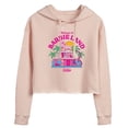 thumbnail image 1 of Barbie The Movie - Welcome To Barbie Land - Juniors Cropped Pullover Hoodie, 1 of 5
