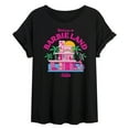 thumbnail image 1 of Barbie The Movie - Welcome To Barbie Land - Juniors Ideal Flowy Muscle T-Shirt, 1 of 5