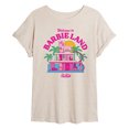 thumbnail image 1 of Barbie The Movie - Welcome To Barbie Land - Juniors Ideal Flowy Muscle T-Shirt, 1 of 5